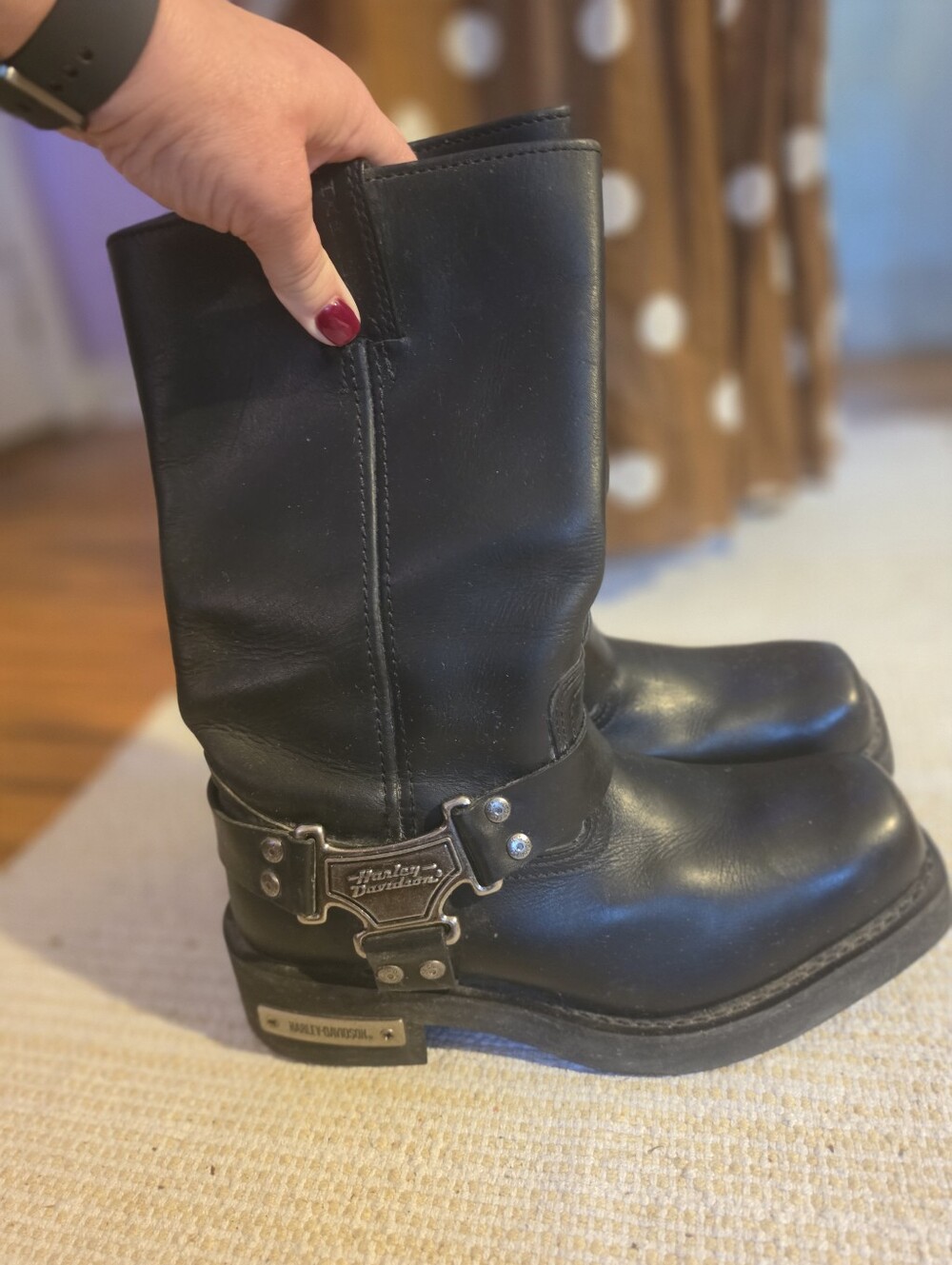 Vintage Harley-Davidson -'Mega LeatherMotorcycle Boots